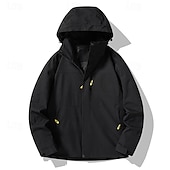 cheap Fleece &amp; 3 in 1 Jackets-Men&#039;s Softshell Jacket Hiking Jacket Outdoor Color Block Windproof Water Resistant Hoodie Windbreaker Jacket Camping / Hiking / Caving Traveling Dark Grey Black Burgundy Navy Blue Light Grey