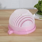 billige Kjøkkenutstyr og -redskap-frukt  &amp; grønnsakskutter enkel salat- og fruktkutterbolle - miljøvennlig, tåler oppvaskmaskin, perfekt kjøkkenhjelper for rask matlaging