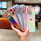 Недорогие Чехлы для iPhone-телефон Кейс для Назначение айфон 16 Айфон 15 Про Макс Плюс iPhone 14 13 12 11 Pro Max Plus Кейс на заднюю панель Блеск Блеск Блестящий Защита от удара ТПУ Покрытие