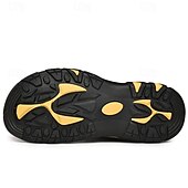voordelige Buitensandalen-Bruin leren outdoorsandalen voor heren met verstelbare bandjes – duurzame en comfortabele wandelsandalen