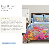 economico Set copripiumino-set copripiumino con motivo floreale dipinto a olio set consolatore morbido set di biancheria da letto in cotone di lusso in 3 pezzi decorazioni per la casa regalo di biancheria da letto crepuscolare