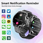 お買い得  スマートブレスレット-696 F200 スマートウォッチ 1.55 インチ スマートブレスレット ブルートゥース 歩数計 着信通知 睡眠サイクル計測器 と互換性があります サムスン 男性 ハンドフリーコール メッセージ受信通知 IP 67 46mmの時計ケース
