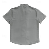 cheap Business Casual-Men&#039;s Shirt Linen Shirt Chinese Collar Shirt Mandarin Collar Shirt Casual Shirt Button Up Shirt Plain Vacation Street Black White Pink Khaki Short Sleeve Grandad Collar Summer Clothing Apparel