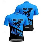 abordables Maillots pour hommes-Homme Maillot Velo Cyclisme Manche Courte Cyclisme Tee-shirt Maillot avec 3 poches arrière VTT Vélo tout terrain Respirable Séchage rapide Conception anatomique Mèche Rouge Bleu Orange Des sports