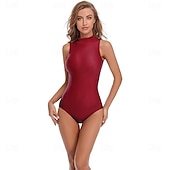 olcso Matt-Zentai öltöny Szerepjáték Jelmezek Bőrruházat Nindzsa Farsangi jelmez Overall Királyok napja Női Akrobatatrikó Szexi jelmez Tömör szín Spandex Lycra Ruha mert Mindszentek napja Farsang Álarcos