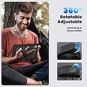 cheap iPad case-Tablet Case Cover For Apple iPad Air 11&quot;(2024) iPad Air 13&quot;(2024) iPad Pro 11&quot;(2024) iPad Pro 13&quot;(2024) Portable Handle Pencil Holder Armor PC Silicone