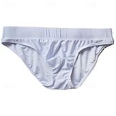 cheap Men's Briefs Underwear-Men's 1 PCS Boxers Underwear Boxer Shorts Nylon Breathable Soft Comfortable Plain Mid Rise Black White