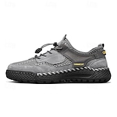 cheap Men&#039;s Sneakers-Men&#039;s Breathable Outdoor Hiking Sneakers - Lightweight Mesh Walking Shoes for Summer Trail and Adventure