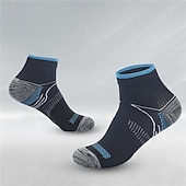cheap Running Socks-Compression Socks Athletic Sports Socks Running Socks 1 Pair Color Block Men&#039;s Socks Anti-Slip Breathable Sweat wicking Comfortable Gym Workout Basketball Running Jogging Cycling Sports Color Block