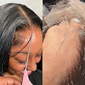 cheap Closure &amp; Frontal-Vietnamese Hair 13*6 Closure Curly / Loose Wave Free Part Swiss Lace Remy Human Hair Women&#039;s with Baby Hair / Classic / Natural Hairline Daily Wear
