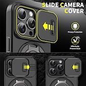 cheap iPhone Cases-Phone Case For iPhone 16 Pro Max Plus iPhone 15 14 Pro Max Plus iPhone 13 12 11 Pro Max Back Cover Ring Holder Shockproof PC