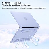 abordables Sacs, sacs à dos pour PC portables-MacBook Etuis Compatible avec Macbook Air Pro 13,3 14 16.0 pouce Dur Plastique Clair comme de l&#039;eau de roche