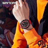 cheap Digital Watches-SANDA Men Digital Watch Outdoor Sports Fashion Wristwatch Luminous Stopwatch Alarm Clock Countdown Silicone Gel Watch