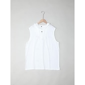voordelige Sportschool tanktops-Voor heren Singlet Vest Top Onderhemd Mouwloos shirt Mouwloos Capuchon Zomer Effen Modieus Ontwerper Spier Buiten Uitgaan Sportschool Zwart Wit Geel Top T-shirt voor mannen