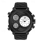 abordables Relojes digitales-Reloj Digital SANDA para Hombre Reloj Deportivo de Moda Cronómetro Luminiscente Reloj Alarma Reloj de Resina con Calendario
