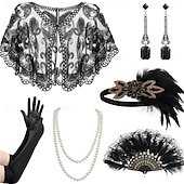 levne Šály a šátky-20. léta 20. století Velký Gatsby Úbory Bubenová čelenka Velký Gatsby Svatební host Bez límce Dámské předvečer Všech svatých Karneval Plesová maškaráda Párty Plesová maškaráda Svatební hostina Dospělé