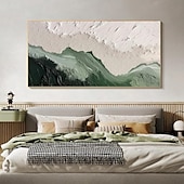 billiga Landskapsmålningar-beige brun 3d målning handgjord brun wabi sabi konstverk oljemålning handmålad texturerad oljemålning beige oljemålning brun abstrakt canvas konst modern horisontell dekor konst