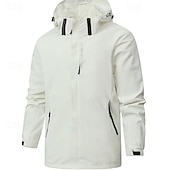 abordables Softshell, polares y chaquetas de montaña-Hombre Chaqueta Softshell Chaqueta para senderismo Al aire libre Resistente al Viento Resistente al Agua Sudadera Chaqueta cortavientos Camping / Senderismo / Espeleología Viaje Negro Blanco Azul