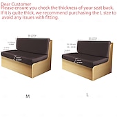 זול כיסוי ספה-100% עמיד למים כיסויי כריות ל-Rv Dinette, כיסויי כריות מחנאות לפטיו חיצוני גינה דשא חצר כיסוי ספסל ל-Rv כיסוי ספה