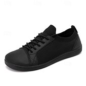 economico Sneakers da uomo-scarpe casual da uomo a piedi nudi – sneakers bianche leggere e traspiranti con lacci per camminare, viaggiare e il comfort quotidiano