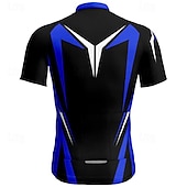 abordables Maillots pour hommes-Homme Maillot Velo Cyclisme Manche Courte Cyclisme Tee-shirt Maillot Top avec 3 poches arrière VTT Vélo tout terrain Respirable Séchage rapide Jaune Rouge Bleu Bloc de couleur Des sports Vêtement