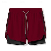 levne Běžecké šortky-Pánské Koşu Şortları Kraťasy na tělocvik Tepláky Kapsy Šňůrky 2 v 1 Elastický pas Kraťasy Venkovní Sporty a outdoor Sportovní Rychleschnoucí Lehká váha Yumuşak Maratón Běh Cvičení Na míru sportovn