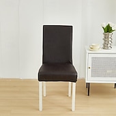 abordables Housse de chaise-Housse de chaise de salle à manger résistante à l&#039;eau pour salle à manger, cuisine, mariage, hôtel, banquet, restaurant - Housses de chaise élastiques anti-salissures, durables et faciles à nettoyer, parfaites