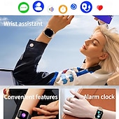 abordables Pulseras inteligentes-696 H35 Reloj inteligente 2.02 pulgada Pulsera inteligente Bluetooth Podómetro Recordatorio de Llamadas Seguimiento del Sueño Compatible con Android iOS Hombre Llamadas con Manos Libres Recordatorio