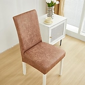 abordables Housse de chaise-Housse de chaise de salle à manger résistante à l&#039;eau pour salle à manger, cuisine, mariage, hôtel, banquet, restaurant - Housses de chaise élastiques anti-salissures, durables et faciles à nettoyer, parfaites