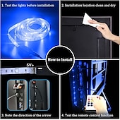 お買い得  WiFi&amp;音楽コントロール-LED テレビライト 1-5m/3.28-16フィート USB テレビ LED バックライト、アプリケーション付き Bluetooth LED ライトバー RGB LED ライトバー 音楽同期 LED ライト、寝室、テレビバー照明、ゲームルーム装飾に最適
