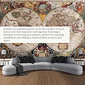 baratos tapeçaria de paisagem-mapa-múndi parede tapeçaria arte decoração cobertor cortina pendurada quarto decoração da sala de estar