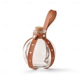 cheap Accessories and More-Dark Magic Potion Bottle - Wizard Potions Glass Holder with Cork Stopper and Faux Leather Harness with Holster Loop
