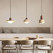 cheap Island Lights-LED Pendant Light Warm White  1-Light Nordic Vintage Stone Hanging Light Restaurant Bar Chandelier Single Head Hanging Lamp for Corridor Aisle Lighting Fixtures 85-265V