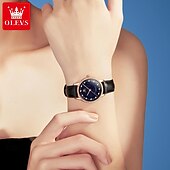 baratos Relógios Quartz-OLEVS Feminino Relógios de Quartzo Moda Relógio Casual Relógio de Pulso IMPERMEÁVEL Decoração Couro Assista