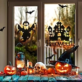 levne Halloween v interiéru-halloween okenní světla halloween dekorace led pavučina pavučina na baterie vnitřní okenní závěsná světla party domácí dekorace