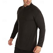 levne Běžecké tričko a tílka-Pánské Základní vrstva Čtvrtletní zip Dlouhý rukáv Dres Ležérní Oblečení na atletiku Podzim Polární flís Zahřívací Cvičení v tělocvičně Běh Chůze sportovní oblečení Sportovní oděvy Jednobarevné Čern