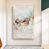 preiswerte Straßenkunst-abstrakte bunte Gemälde auf Leinwand handgemachte reich strukturierte Acrylmalerei moderne Wandkunst handgemaltes Kunstwerk Ölgemälde für Wohnzimmer Büro Schlafzimmer Wanddekoration