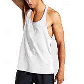 abordables Camisetas y Tops de Correr-Hombre Camiseta sin mangas de entrenamiento Camiseta sin mangas Running Camiseta sin mangas de gimnasio Sin Mangas Chalecos Casual Ropa Deportiva Transpirable Secado rápido Suave Entrenamiento de