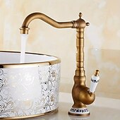 cheap Bathroom Sink Faucets-Bathroom Sink Faucet - Waterfall Electroplated Centerset Single Handle One HoleBath Taps