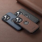 お買い得  iPhone用ケース-電話 ケース 用途 iPhone 16 iPhone 15 プロマックスプラス iPhone 14 13 12 Pro Max Plus バックカバー ワイヤレス充電をサポート 耐衝撃 レトロ風 TPU PUレザー