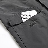 cheap Men&#039;s Jackets &amp; Coats-Men&#039;s Outdoor Jacket Transition Jacket Hiking Removable Multiple Pockets All Seasons Plain Casual Hooded Regular Black Khaki Dark Blue Gray Jacket