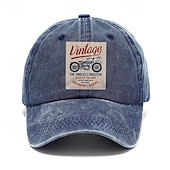 cheap Men&#039;s Baseball Cap-Men&#039;s Baseball Cap Sun Hat Trucker Hat Black Navy Blue 100% Cotton Print Fashion Casual Street Daily Motorcycle Adjustable Sunscreen Breathable