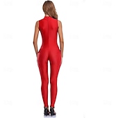 olcso Matt-Zentai öltöny Szerepjáték Jelmezek Bőrruházat Nindzsa Farsangi jelmez Overall Királyok napja Női Akrobatatrikó Szexi jelmez Tömör szín Spandex Lycra Ruha mert Mindszentek napja Farsang Álarcos