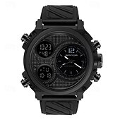 abordables Relojes digitales-Reloj Digital SANDA para Hombre Reloj Deportivo de Moda Cronómetro Luminiscente Reloj Alarma Reloj de Resina con Calendario