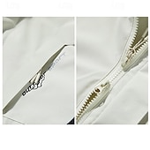 ieftine Jachete Softshell, Fleece &amp; Drumeție-Bărbați Μπουφάν πεζοπορίας Αδιάβροχο μπουφάν Jachetă Hardshell În aer liber Bloc Culoare Termic cald Rezistent la Vânt Rezistent la Apă Jachete 3-în-1 Jachetă de vânt Voiaj Negru Alb Albastru Maro