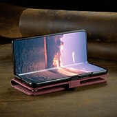 お買い得  サムスン用ケース-電話 ケース 用途 サムスンのギャラクシー Zフォールド6 Z Fold 5 Z Fold 4 ウォレットカードケース カード挿入口 耐衝撃 レトロ風 TPU