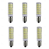 preiswerte LED-Kolbenlichter-6 Stück E14 Maislichter 180 Lumen 7 W 75 LED-Perlen SMD 2835 warmweiß weiß 220 V 110 V