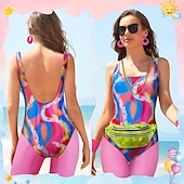 Недорогие Наряды-Ретро В стиле 1980-х Тренировка Инвентарь Леггинсы Набор аксессуаров Маскарадный костюм Жен. Маскарад Для вечеринок На каждый день Парад гордости Взрослые Кофты Брюки Сумки Все сезоны