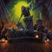 halpa Halloween koristelu-halloween koristeet hirviö zombit roikkuu kuvakudos seinä taide iso kuvakudos seinämaalaus sisustus valokuva tausta peitto verho koti makuuhuone olohuone