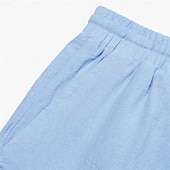 ieftine Vacanţă-Bărbați Pantaloni Scurți Pantaloni scurți de vară Pantaloni scurți de plajă Cordon Talie elastică Picior drept Simplu Confort Απαλό Scurt Zilnic Plajă Modă Șic &amp; Modern Negru Galben Micro-elastic